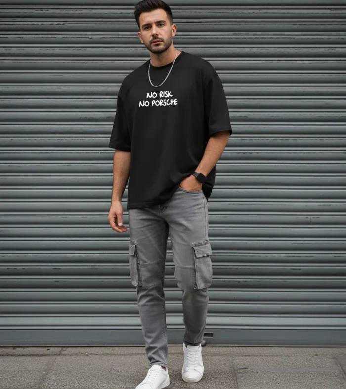 No Risk No Porsche / Oversized T-shirt