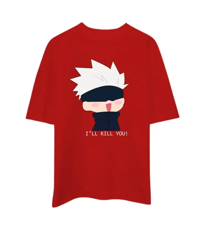 I'LL KILL YOU - Gojo Satoru Anime Oversized T-shirt