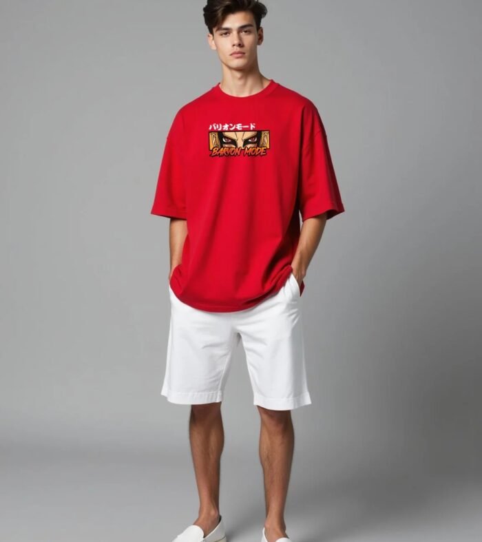 Baryon Mode / Naruto Oversized T-shirt for Men
