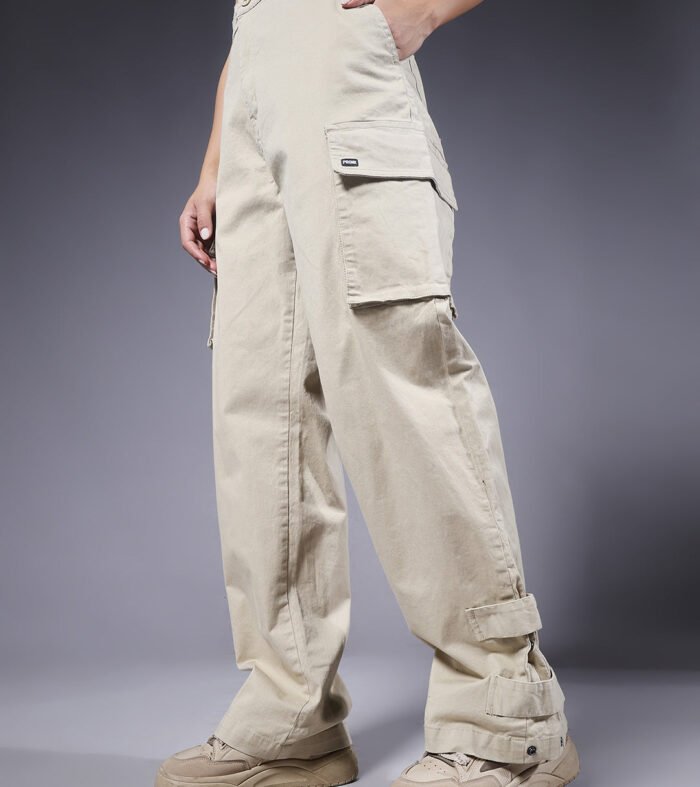 Women Utility Cargos - Off White