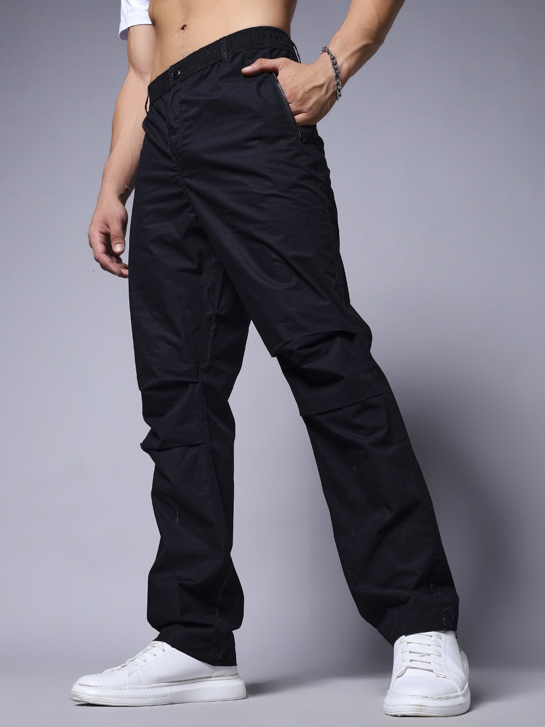 Parachute Pants For Men Dark Grey 1