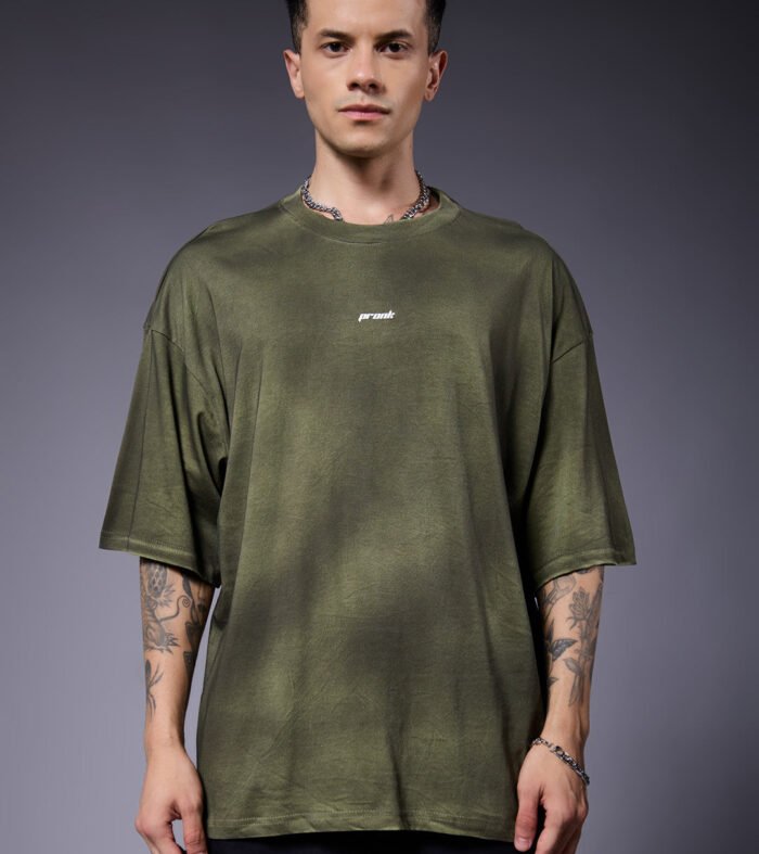 Men Retro Washed Oversized T-Shirt