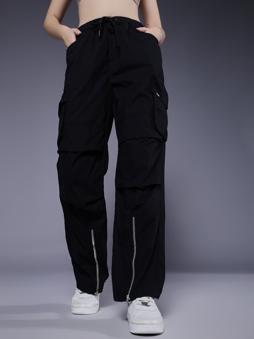 Women Utility Cargo - Black