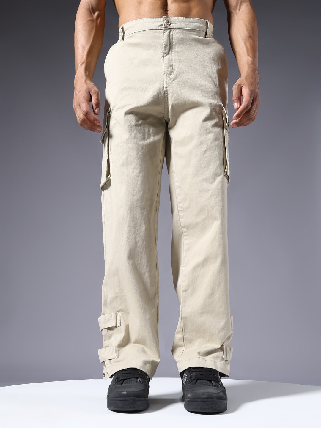 Men Utility Cargos - Off White