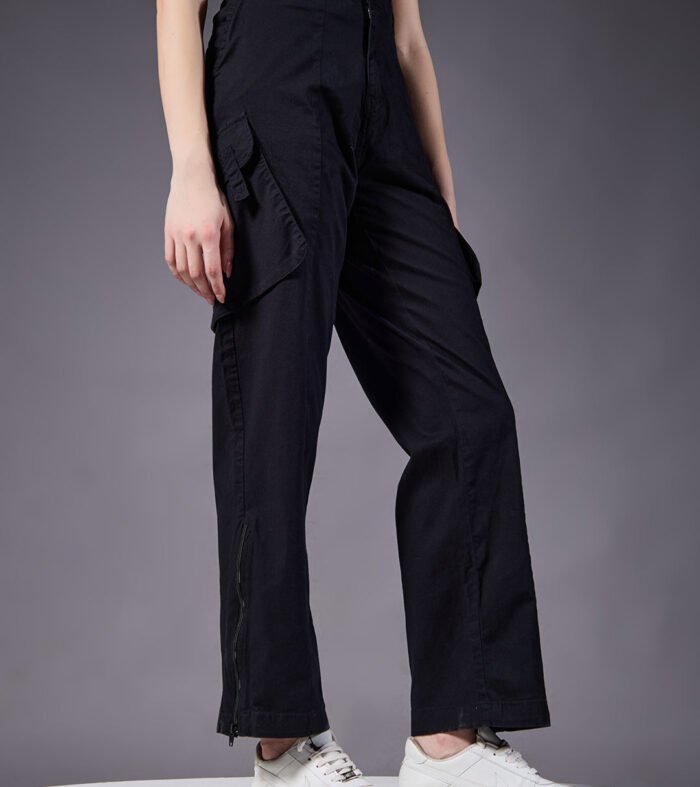Women Utility Cargos Black