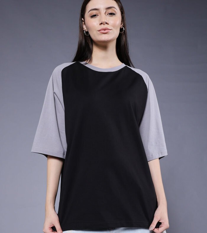 Women Oversized Colorblock T-Shirt