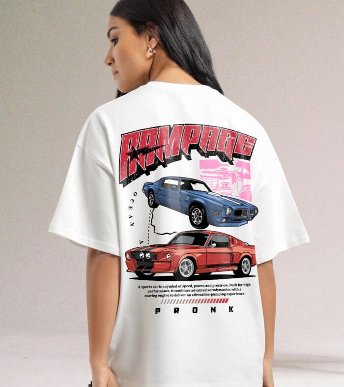 Rampage Women Graphic Oversized Printed T Shirt