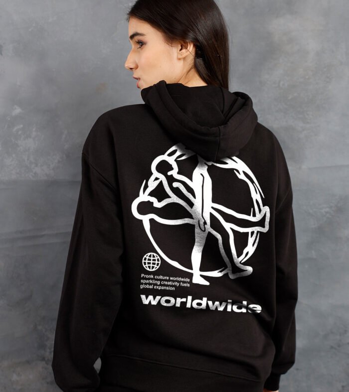 Worldwide Women Drop Shoulder Premium Terry Hoodie