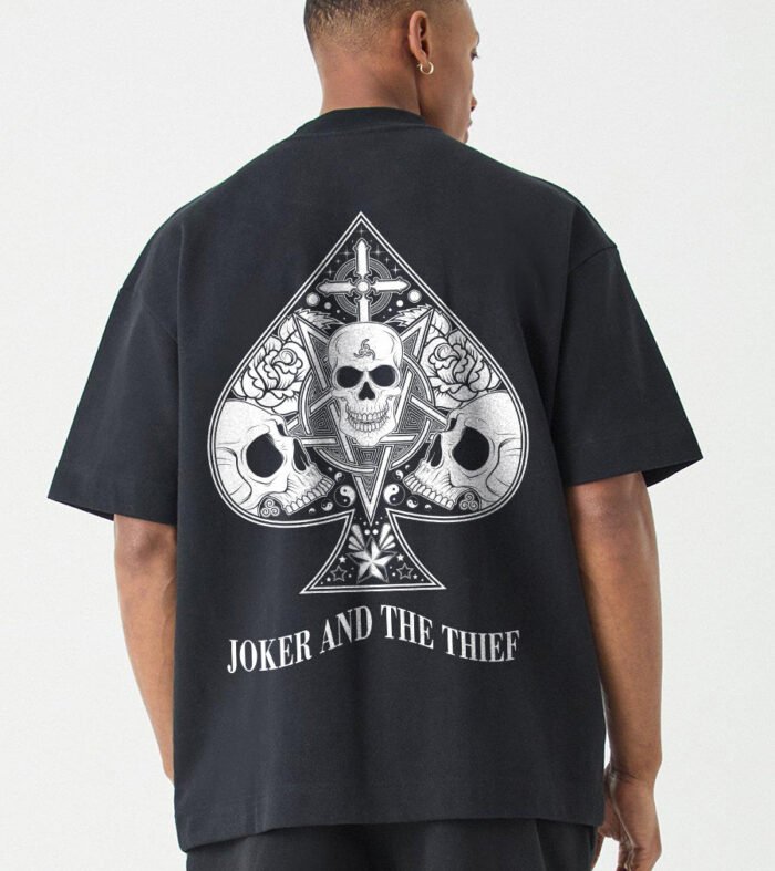 Joker And Thief Men Oversized Printed T-shirt
