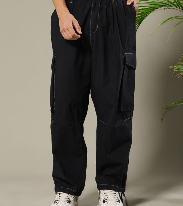 Parachute Pants For Men - Black