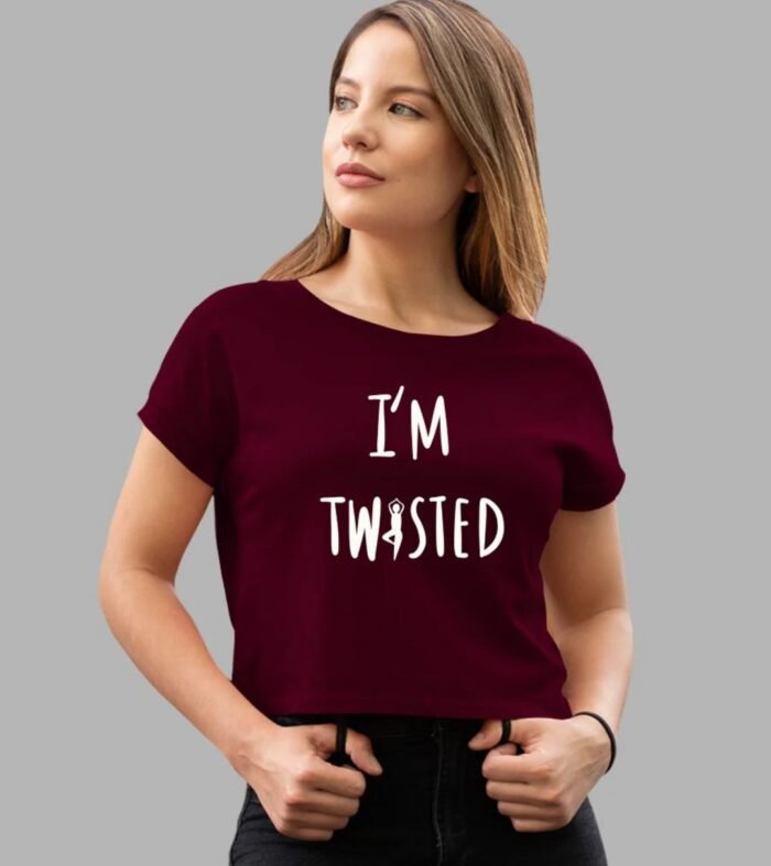 I’M Twisted Women Crop Top