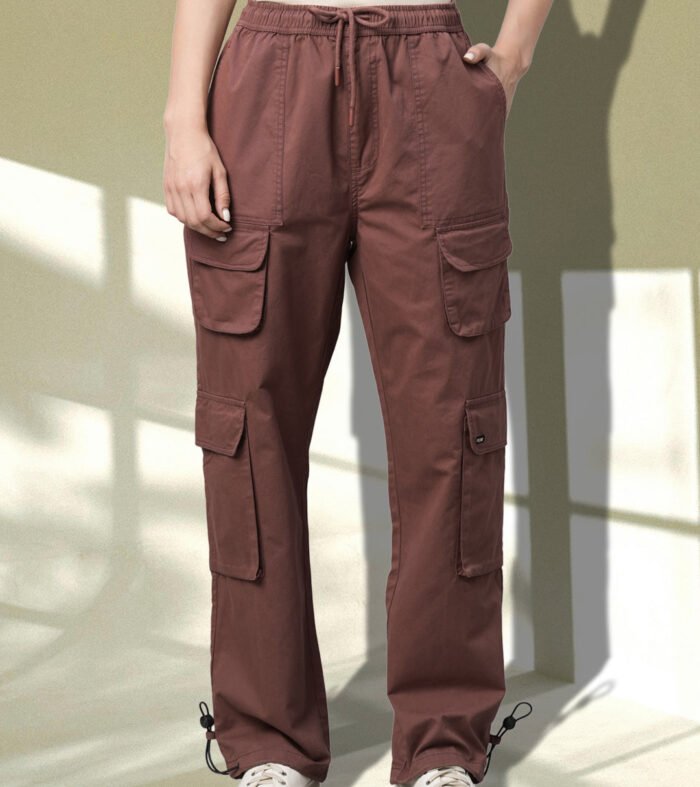 Women Utility Cargo - Maroon