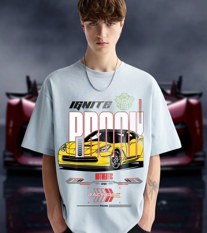 Ignite Men Graphic Oversized Printed T-Shirt