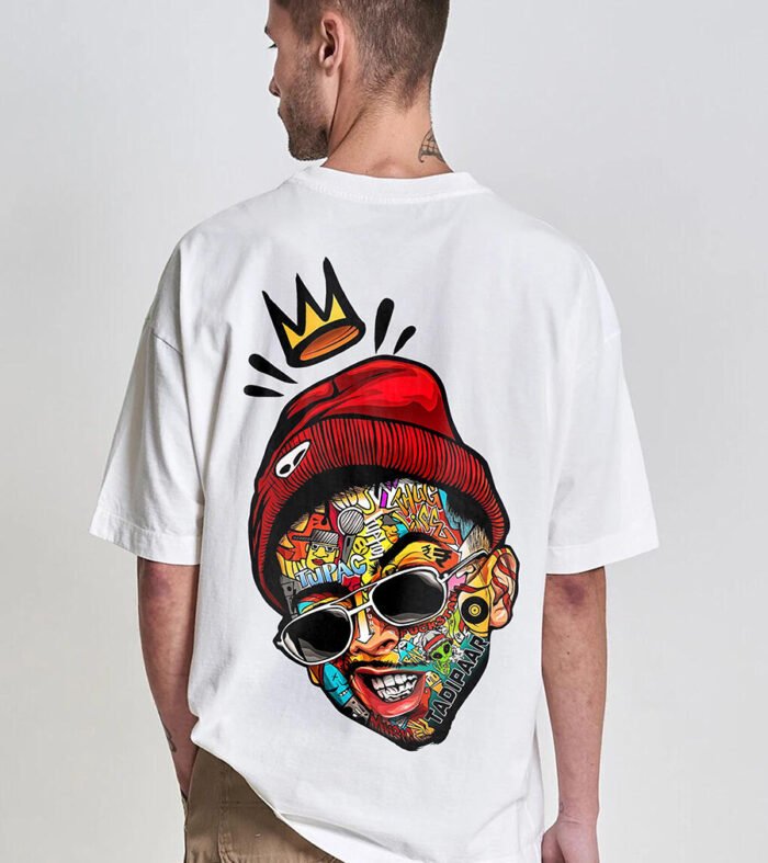 Thug Life Men Oversized Printed T-Shirt