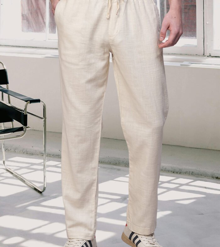 Cotton Pant for Men Solid - IVORY