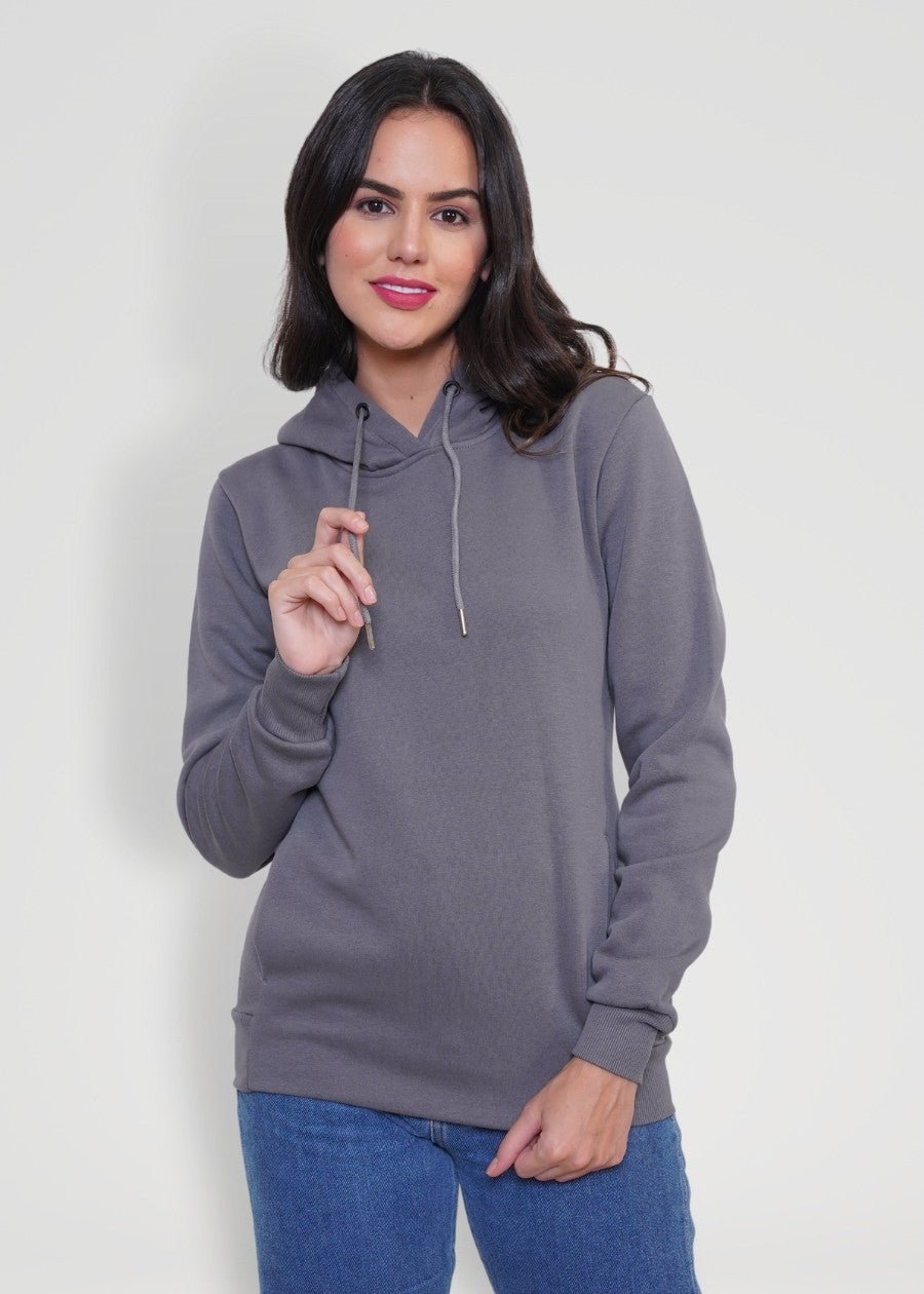 Women Fleece Hoodie Sweatshirt | Steel Grey