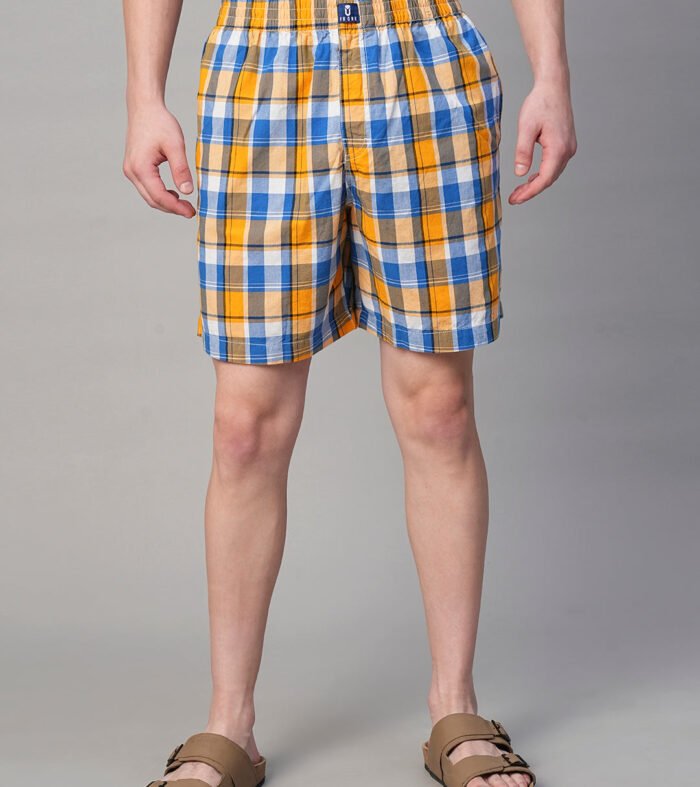 Mens Cotton Boxer - Yellow
