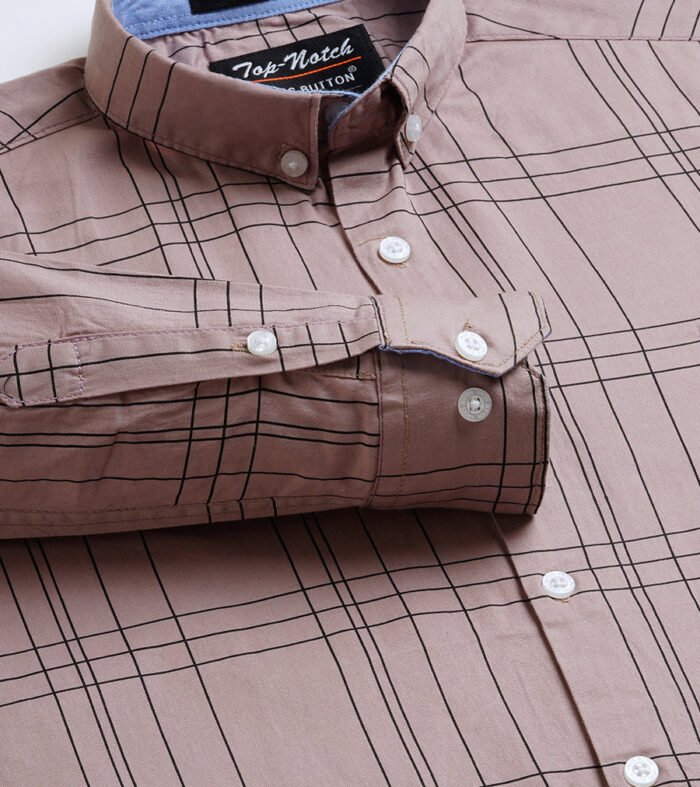 Symmetric Maroon Mens Shirt