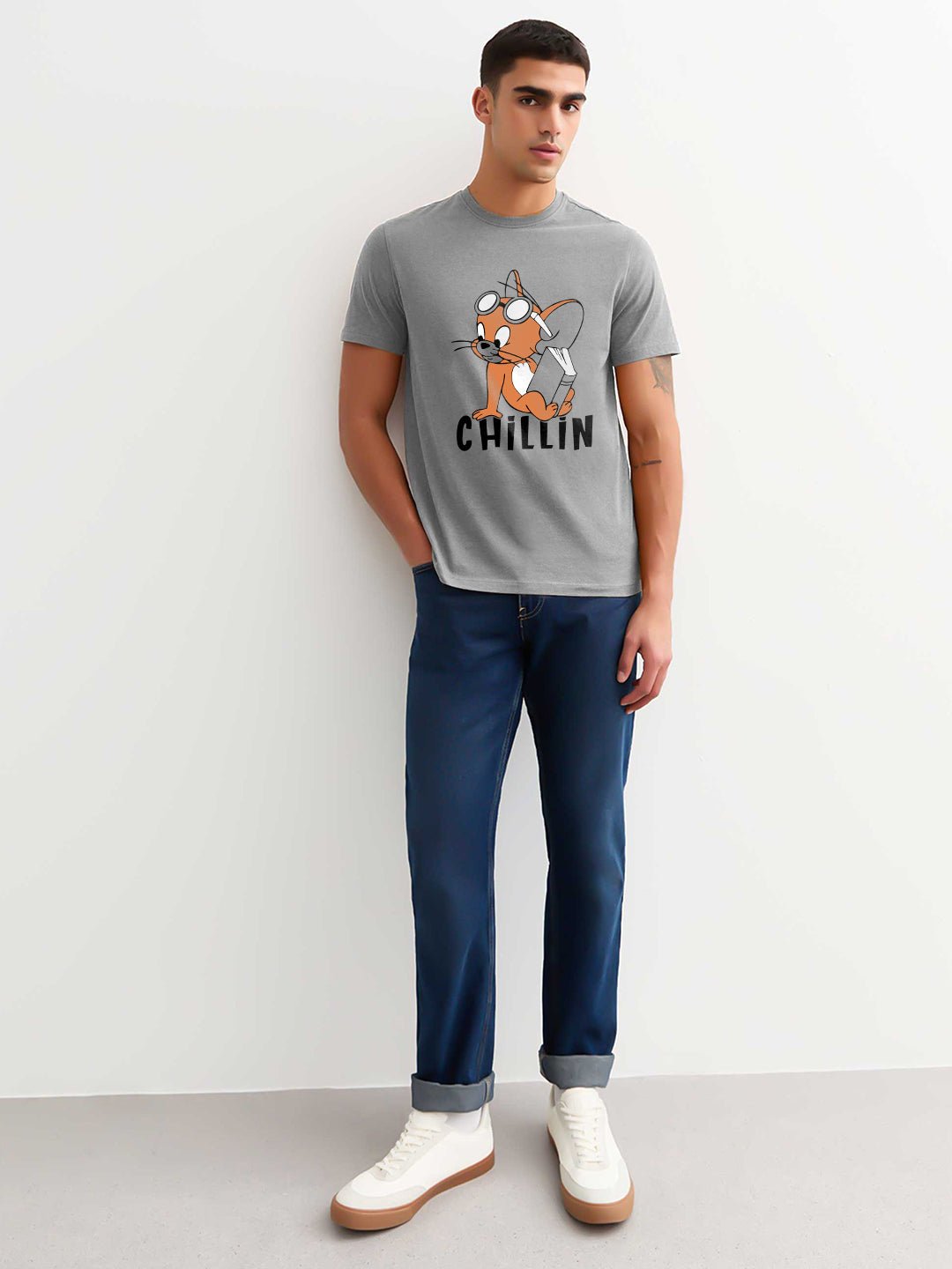 CHILLIN Men Half Sleeve T-Shirt