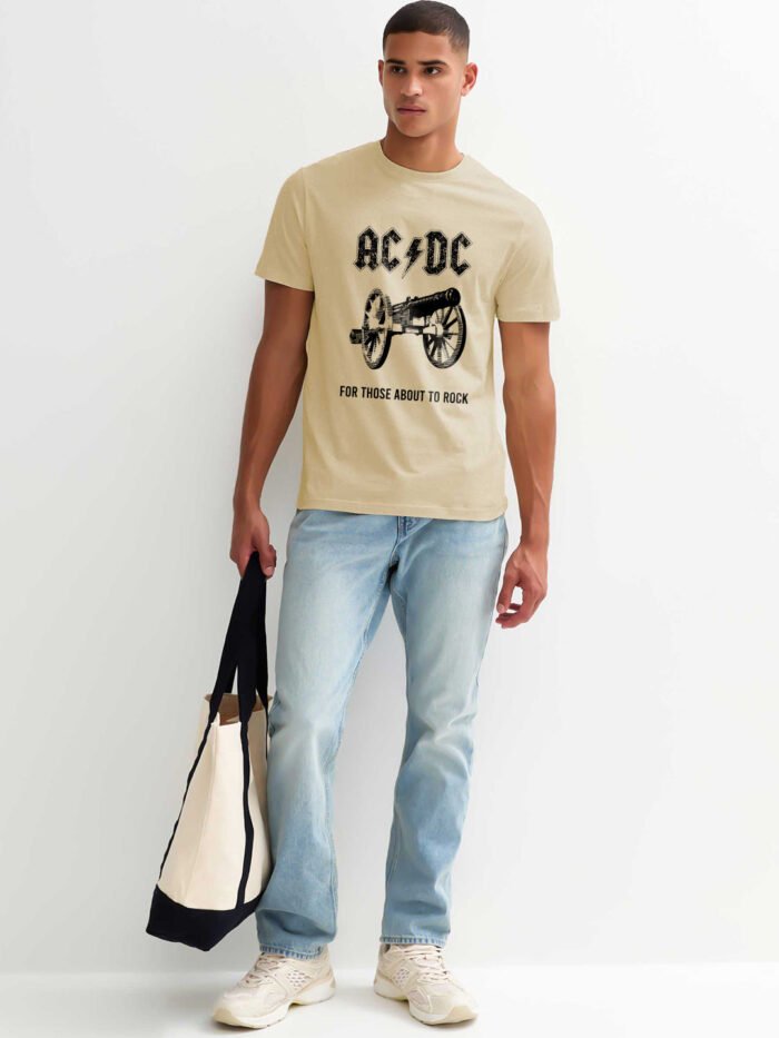 AC-DC Printed Men Half Sleeve T-Shirt