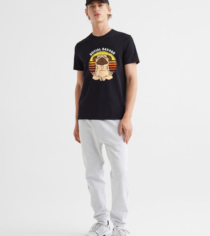 Social Savage Men Half Sleeve T-Shirt