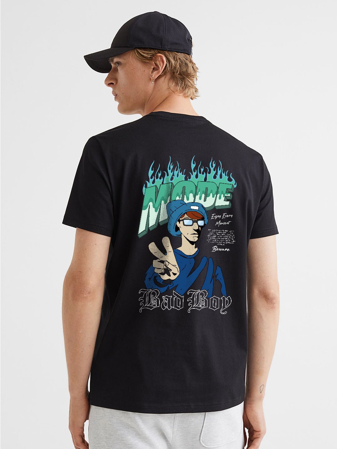Beware Bad Boy Men Half Sleeve T-Shirt
