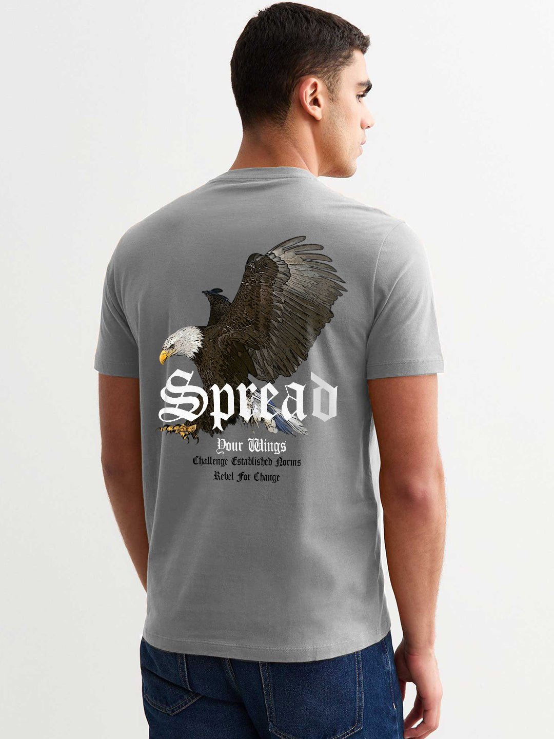 Spread Men Half Sleeve Printed T-Shirt