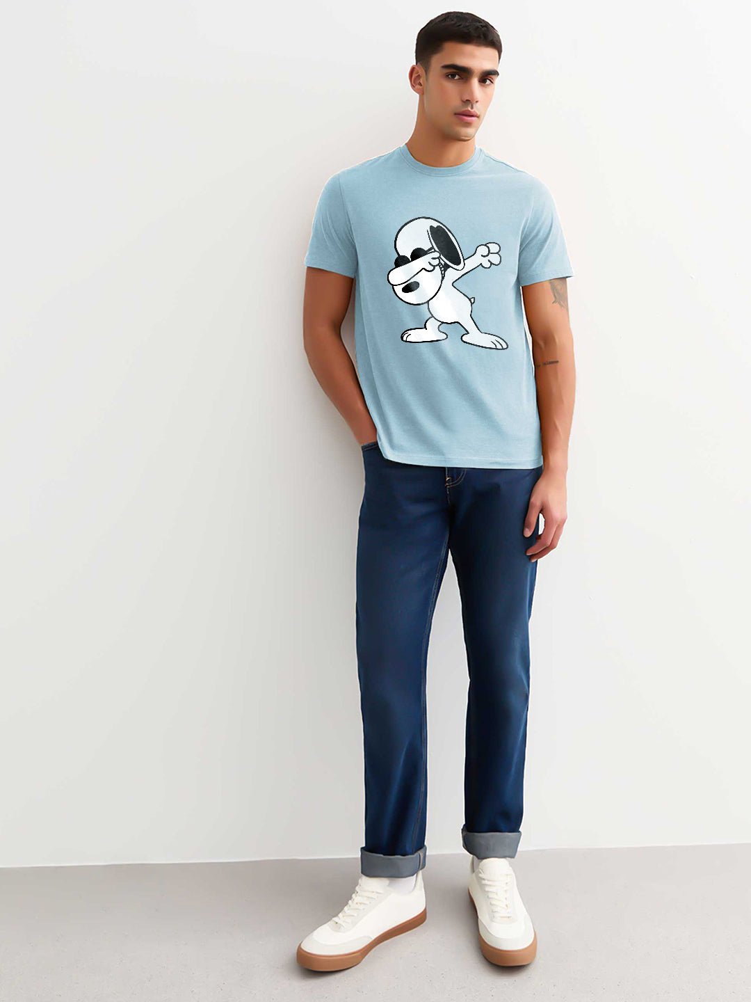 Snoopy Men Half Sleeve T-Shirt
