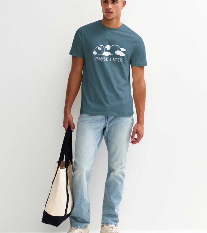 Maybe Later Men Half Sleeve T Shirt