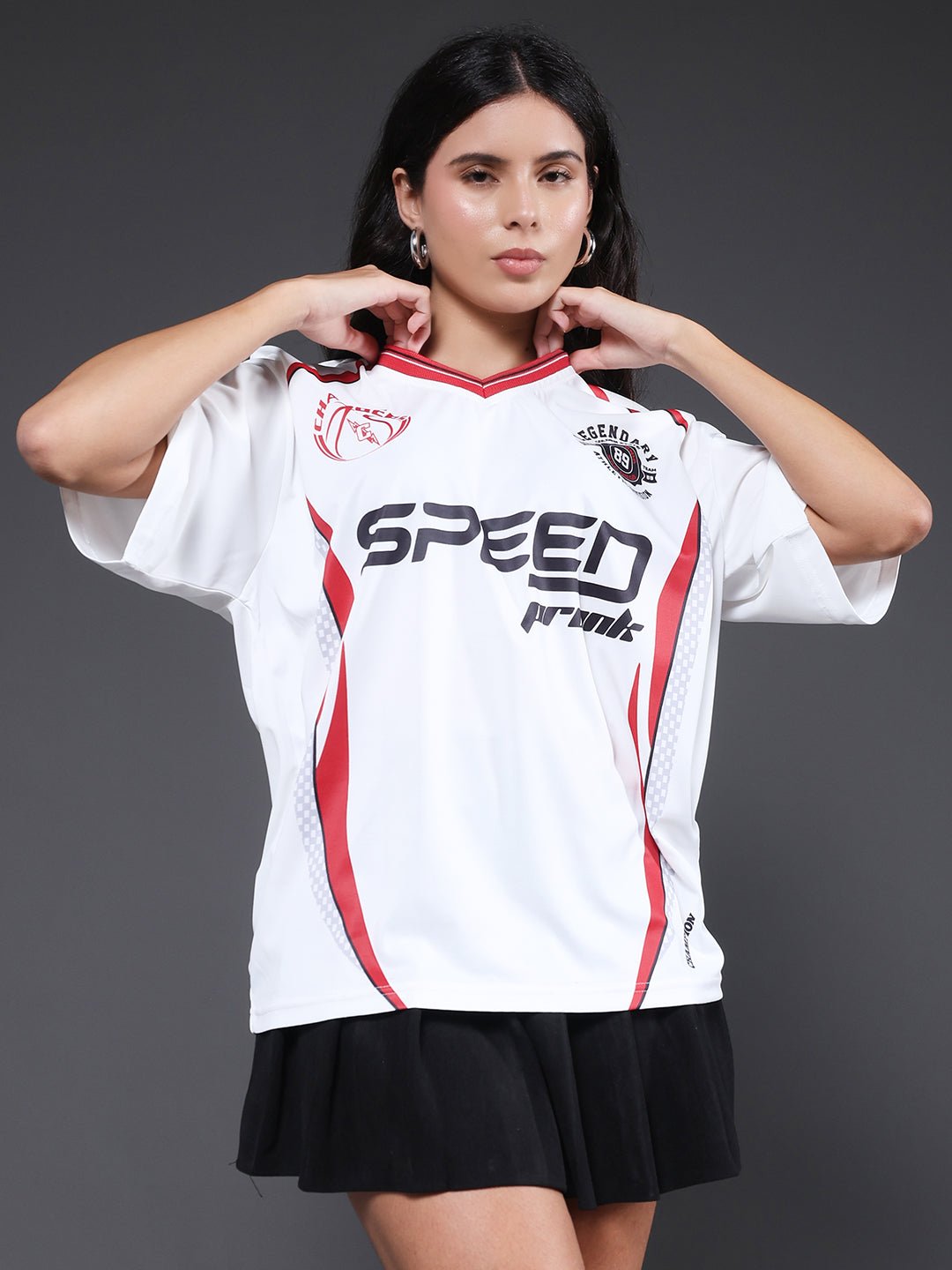 Women Oversized Varsity T-Shirt