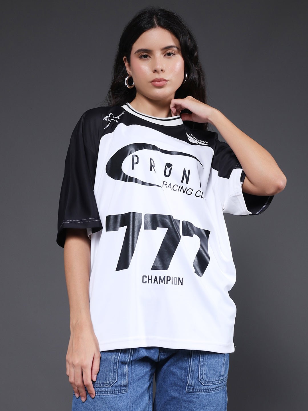 Women Oversized Varsity T-Shirt