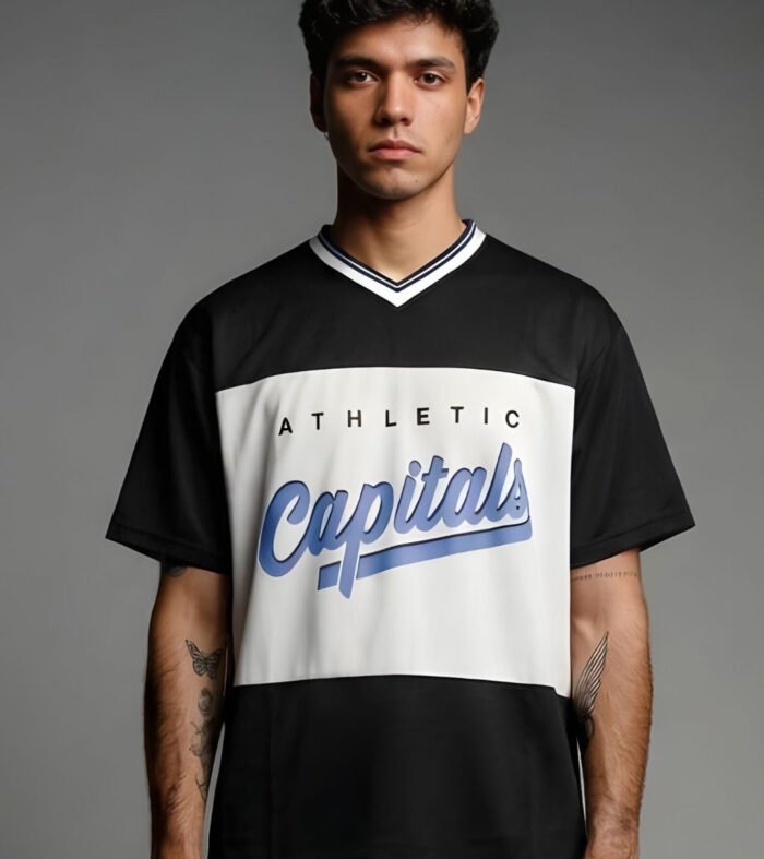 Men Oversized Varsity T-Shirt
