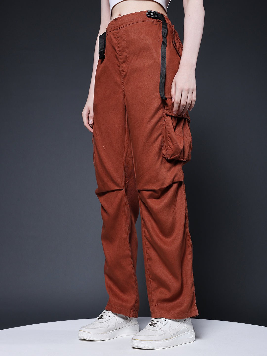 Women Utility Cargo Pant - Cocoa