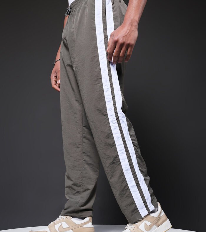 Men Premium Jogger with Side Stripes - Grey