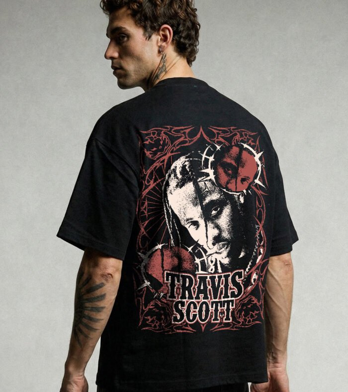 NOISE IN MOTION Men Printed Oversized T-Shirt