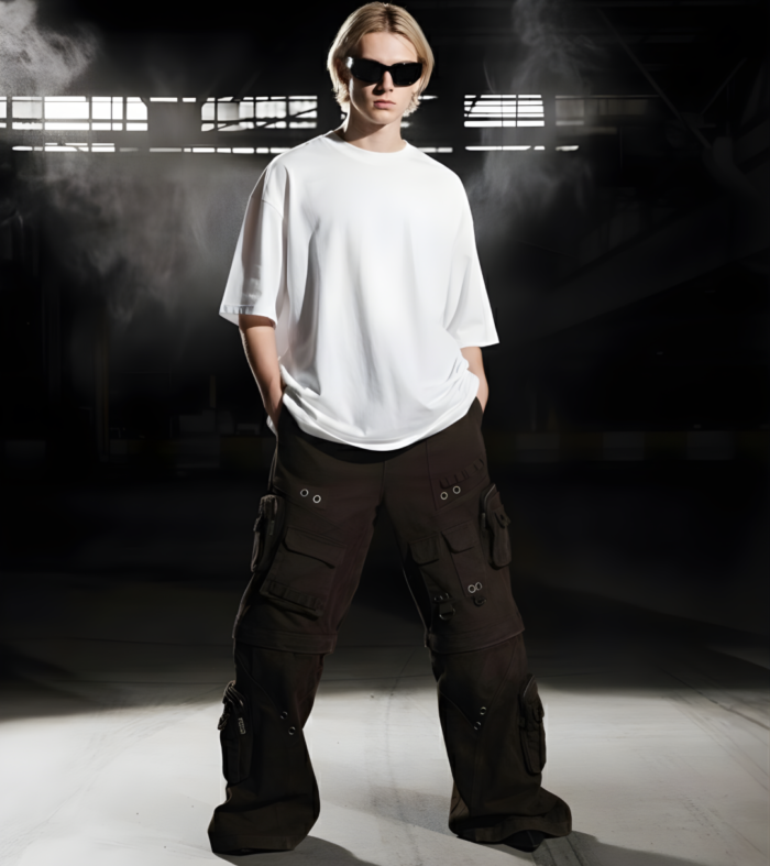 Solid Men Oversized T-Shirt - White