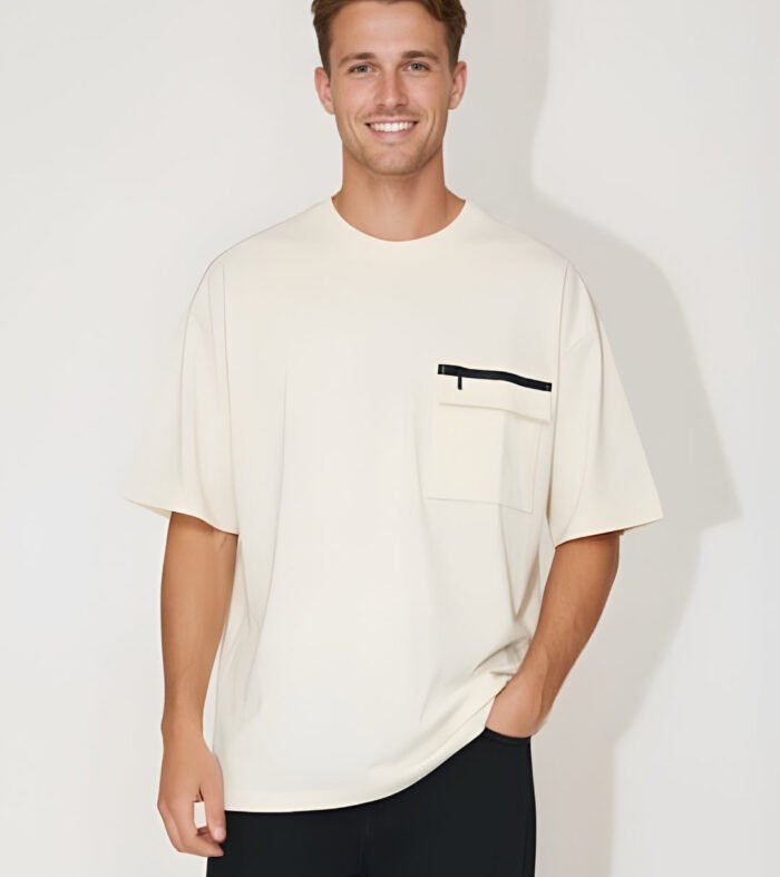 Cargo T-Shirt For Men - Off White