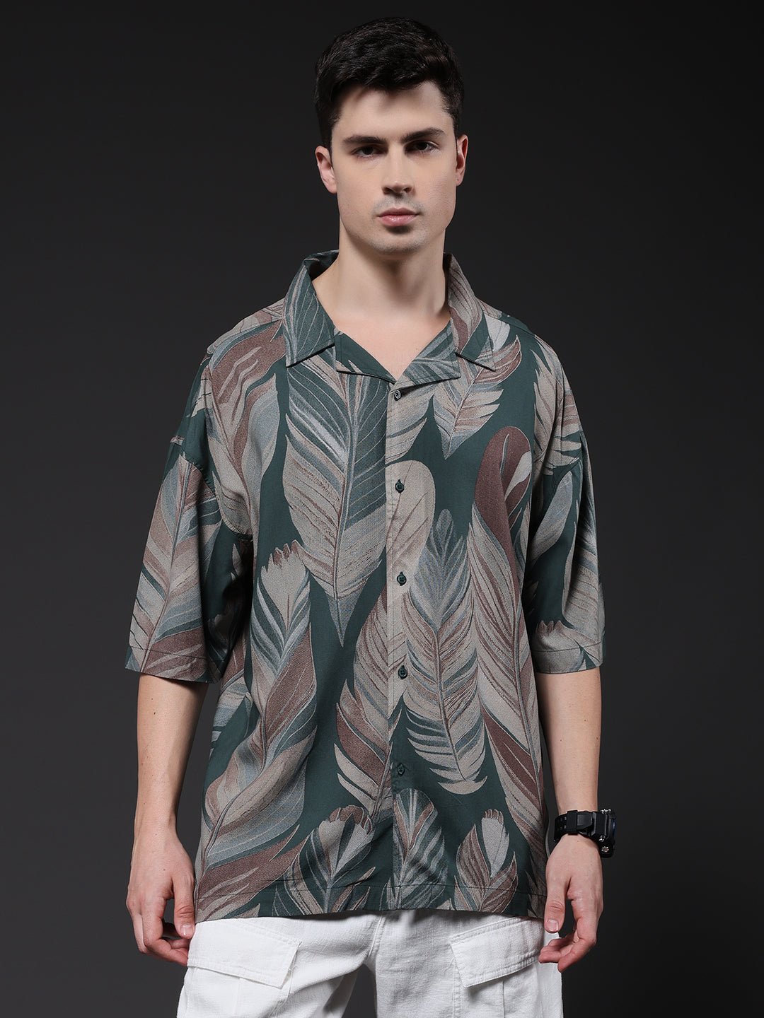Mens Half Sleeve Casual Shirt  – Mint Green