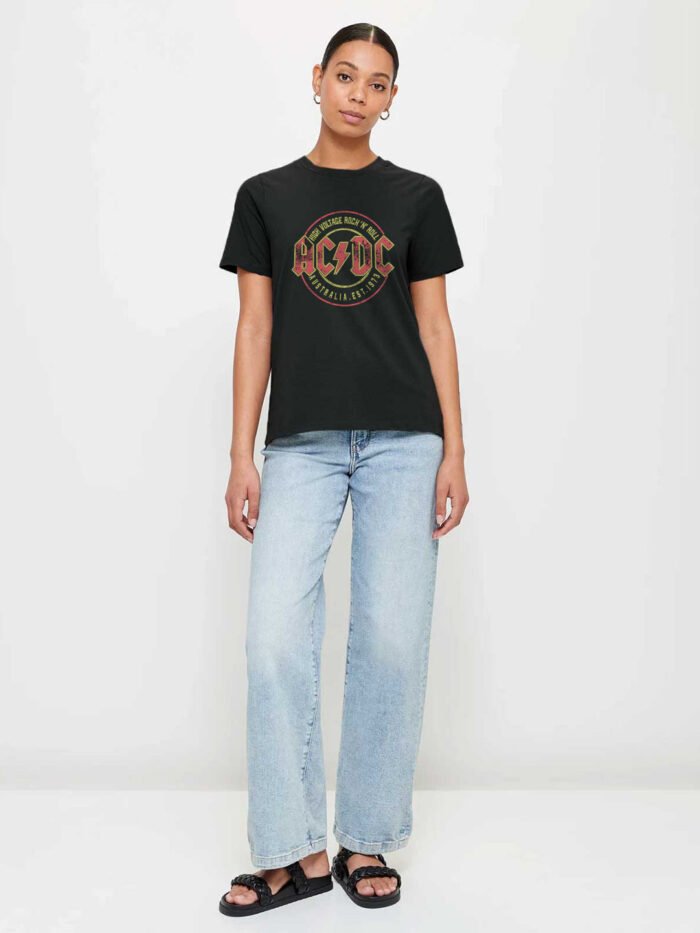 AC-DC Women Half Sleeve T-Shirt