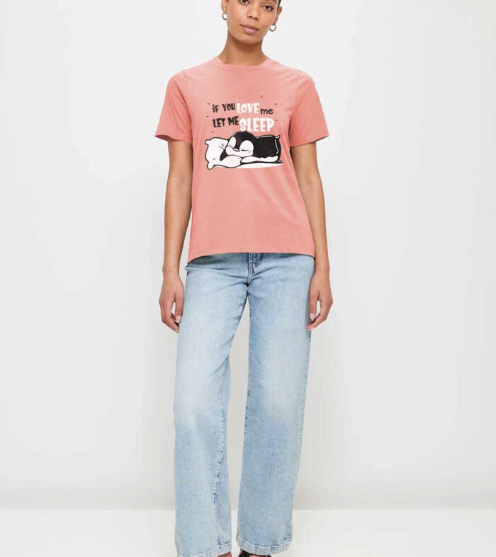 Let Me Sleep Women Half Sleeve T Shirt