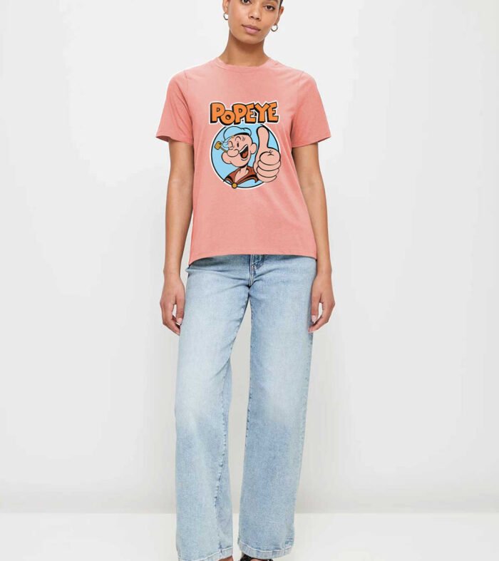 Popeye The Sailor Man Women Half Sleeve T Shirt