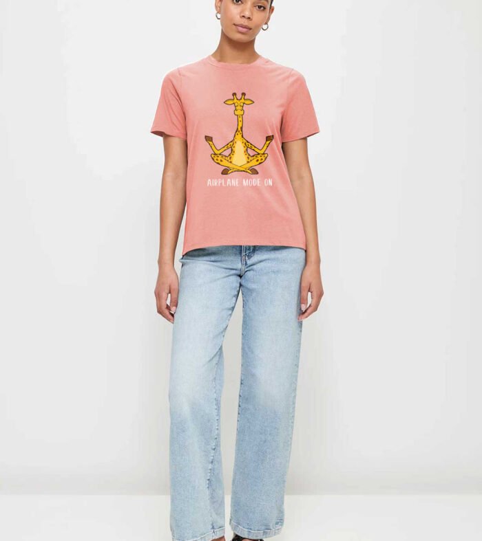 Airplane Mode On Women half sleeve T-shirt