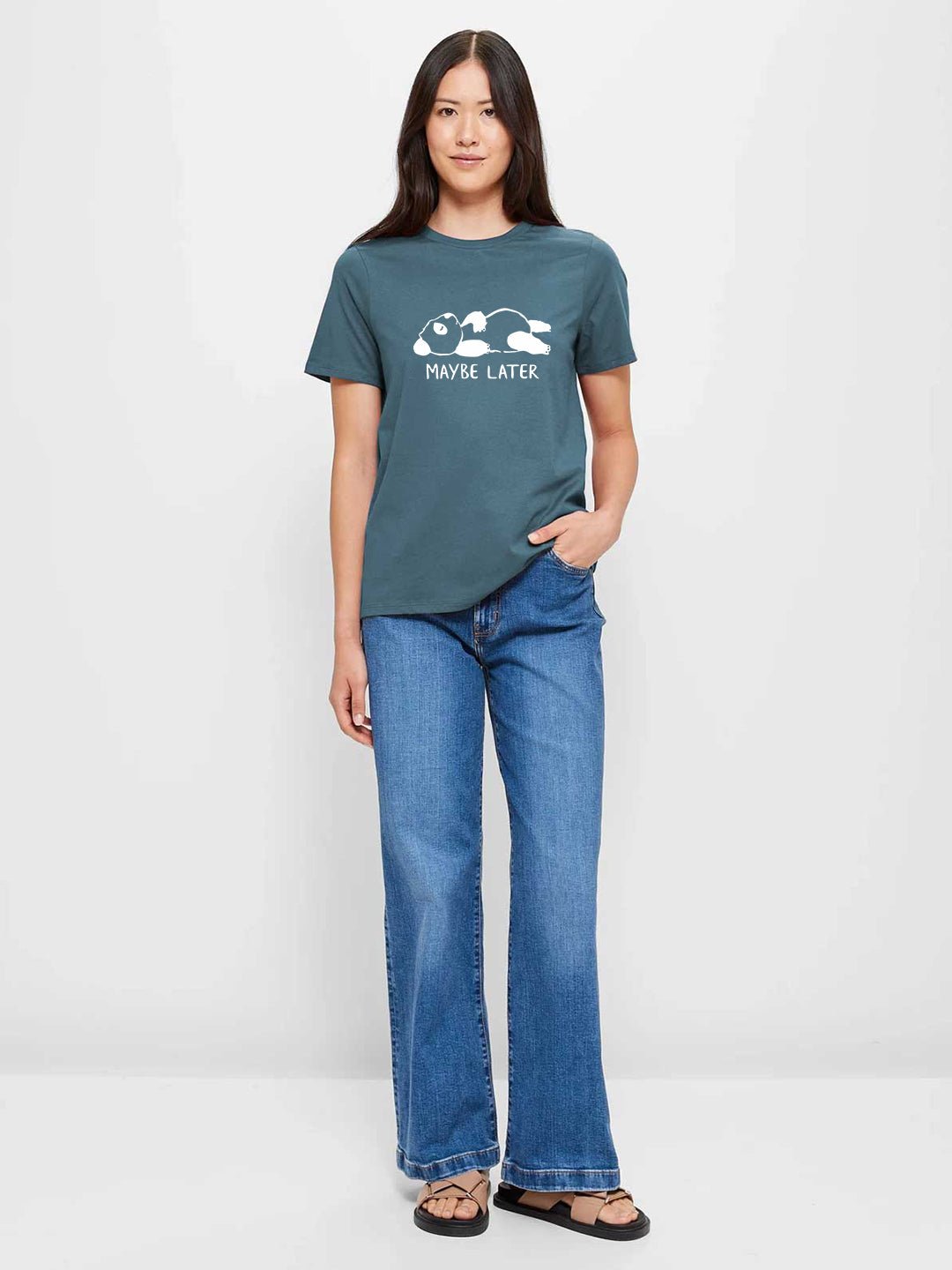 Maybe Later Women Half Sleeve T-Shirt
