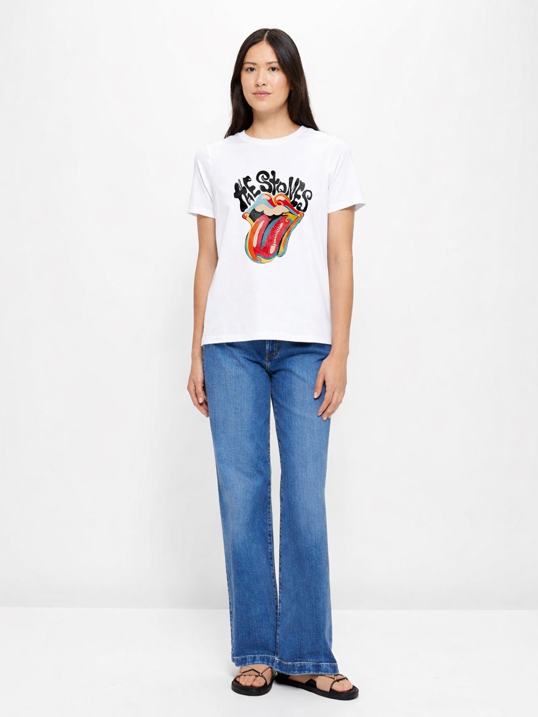 The Rolling Stones Women Half Sleeve T-Shirt