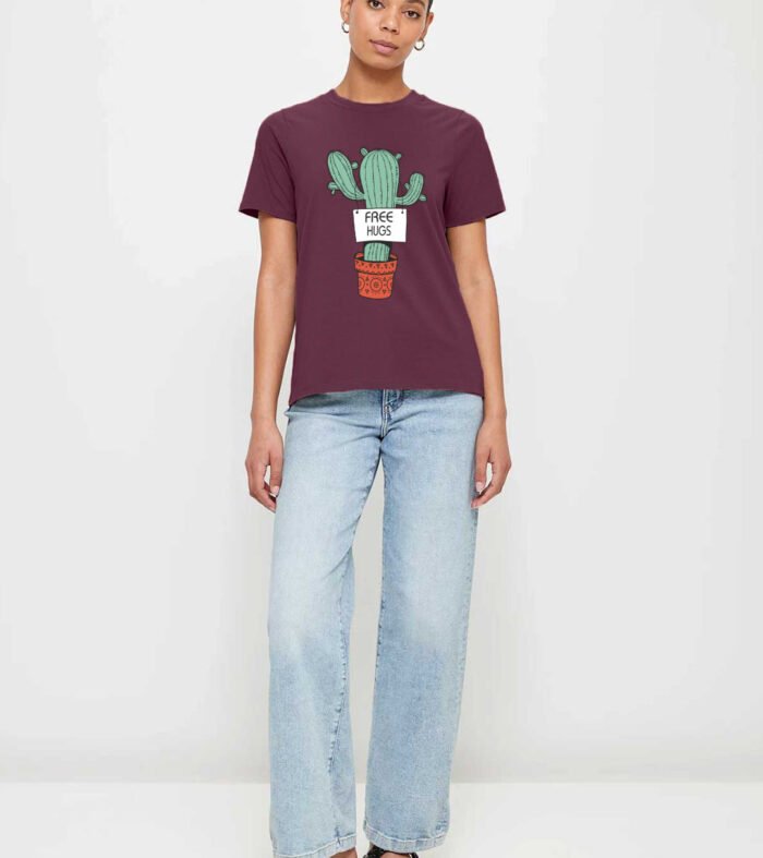Free Hugs Women Half Sleeve T-Shirt