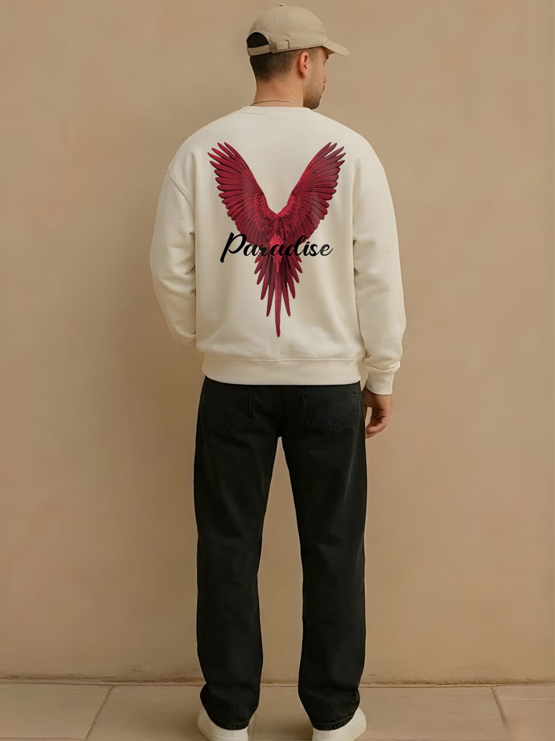 ⁠Paradise Men Drop Shoulder Premium Terry Sweatshirt