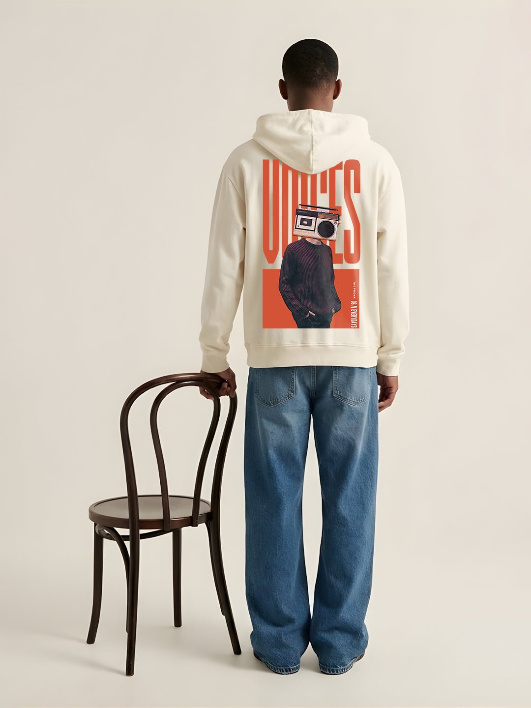 Voices Men Drop Shoulder Premium Terry Hoodie