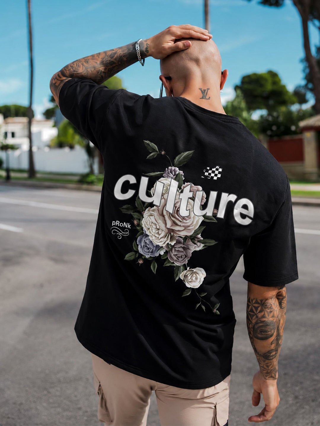CULTURE Men Printed Oversized T-Shirt