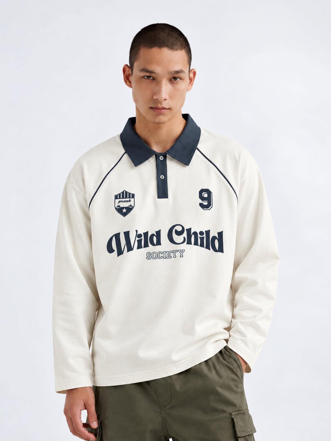 Men Premium Oversized Full Sleeve Polo T-Shirt